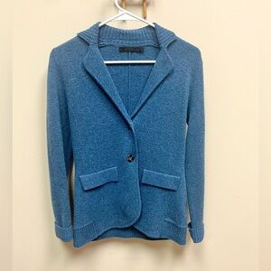 Raffi 🩶 Knit Blazer-Style Cashmere Cardigan Sweater